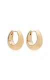 TOM WOOD SMALL ICE HOOP GOLD-PLATED EARRINGS