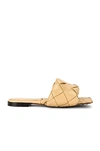 Bottega Veneta Skin Pink Nappa Leather Padded Slippers In Cane Sugar