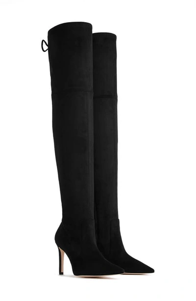 Good American The Overtime Over The Knee Boot In Black
