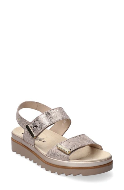 Mephisto Dominica Sandal In Light Taupe Leather