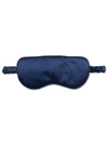 DEREK ROSE DEREK ROSE EYE MASK BAILEY SILK SATIN NAVY