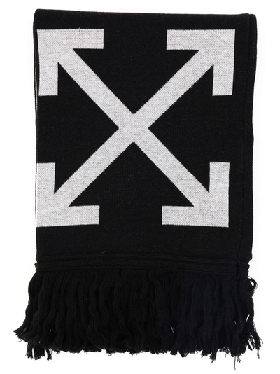 Off-white Scarf In Black White