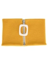 Jw Anderson Ribbed-knit Merino Wool Neckband In Yellow