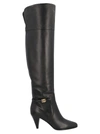 Dolce & Gabbana Dg Buckle Knee-length Boots In Black
