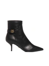 DOLCE & GABBANA LOGO LEATHER ANKLE BOOTS,CT0700 AW69580999