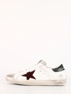 Golden Goose Super-star Sneakers In Leather With Insert And Star In Suede In White