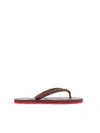 Christian Louboutin 10mm Loubi Flip Rubber Thong Sandals In Brown
