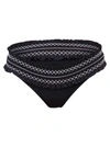 Tory Burch Costa Hipster Bikini Bottoms Black/new Ivory In Black