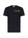 ALEXANDER MCQUEEN LOGO-TAPE COTTON T-SHIRT,11658217