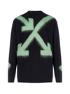 OFF-WHITE FUZZY ARROWS WOOL AND MOHAIR SWEATER,OMHA036R21KNI002 -1059