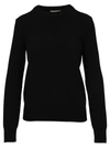 TORY BURCH CACHMERE JUMPER WITH SEQUIN ELBOW PATCHES,77213C001
