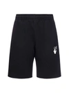 OFF-WHITE MARKER COTTON SHORTS,11657697