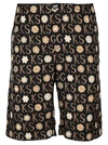 Gucci X Ken Scott Knee-length Shorts In Black Brown