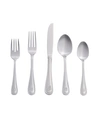 RIVERRIDGE HOME RIVERRIDGE BEADED 46 PIECE MONOGRAMMED FLATWARE SET