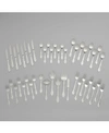 Riverridge Home Riverridge Rose 46 Piece Flatware Set, Service For 8 In Silver