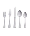 Riverridge Home Riverridge Beaded 46 Piece Flatware Set, Service For 8 In Silver