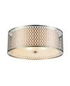 Cwi Lighting Mikayla 3 Light Flush Mount In Chrome