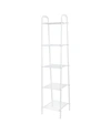 HONEY CAN DO 5-TIER MATTE WHITE METAL WIRE SHELVING UNIT