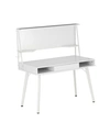 Techni Mobili Computer Desk With Magnetic Board In White