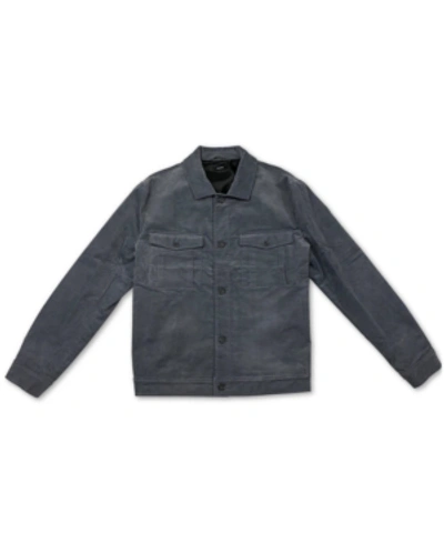 Alfani Men's Corduroy Trucker Jacket, Created For Macy's In New Grey