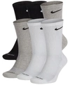 Nike Unisex Everyday Plus Cushioned Training Crew Socks (6 Pairs) In Multi-color