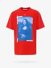 Off-white Mona Lisa Slim-fit Graphic T-shirt In Red