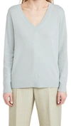 VINCE WEEKEND V NECK CASHMERE SWEATER