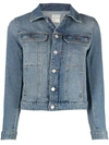 Zadig & Voltaire Kioky Band Of Sisters Denim Jacket In Blue