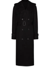 Wardrobe.nyc Black Double-breasted Trench Coat In Black