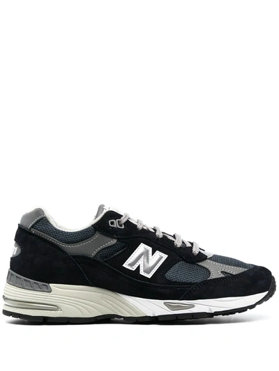 New Balance Low Top Sneakers Contrast Sole In Blue