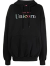 IRENEISGOOD UNICORN PRINT OVERSIZED HOODIE