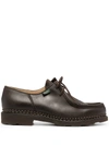 Paraboot Michael Leather Laced Shoes In Brown