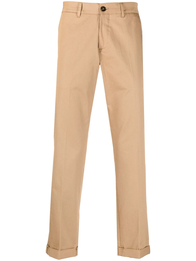 Golden Goose Straight-leg Chino Trousers In Neutrals