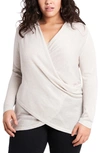 1.STATE SPARKLE KNIT CROSS FRONT TOP,8260610