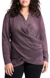 1.STATE SPARKLE KNIT CROSS FRONT TOP,8260610