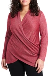 1.STATE SPARKLE KNIT CROSS FRONT TOP,8260610