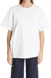 Totême Off-white Organic Cotton Oversized T-shirt In Off-white