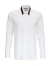 Alexander Mcqueen Cotton Shirt With Logo Detail In White