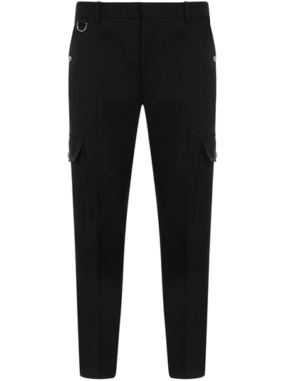 Alexander Mcqueen Military Trousers In Black