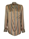 Burberry Icon Oversized Shirt In Archive Beige