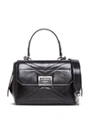 GIVENCHY ID FLAP SMALL HANDBAG IN BLACK LEATHER,BB50FAB102001