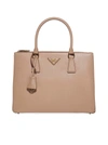 Prada Galleria Saffiano Leather Medium Bag In Cipria