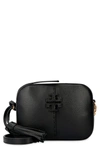 Tory Burch Mcgraw Leather Camera Bag In Black