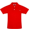 COMME DES GARÇONS PLAY RED POLO T-SHIRT FOR KIDS WITH LOGO,AZ-T505 P1T505 ROSSO