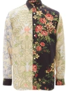 JW ANDERSON PANELLED FLORAL PRINT SHIRT