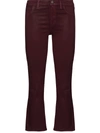 J BRAND SELENA MID-RISE CROPPED FLARED JEANS