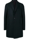 Harris Wharf London One Button Single Breasted Coat In Blue