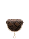 SEE BY CHLOÉ MARA SNAKE-EFFECT CROSSBODY BAG