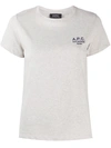 Apc A.p.c. Logo Embroidered Crewneck T In Neutrals