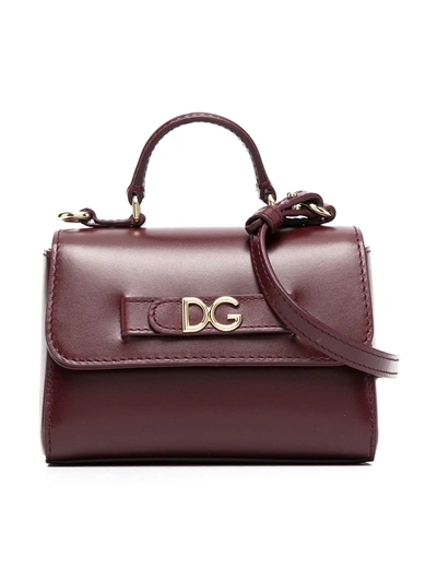 Dolce & Gabbana Kids' Dg-logo Handbag In Red